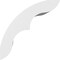 Ekena Millwork 3-in. W x 6-in. D x 6-in. H Ozark Architectural Grade PVC Knee Brace BRCP03X06X06OZK - alternate 5